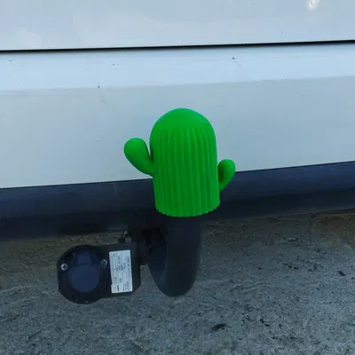 Nắp che móc kéo hình xương rồng độc đáo cho xe hơi