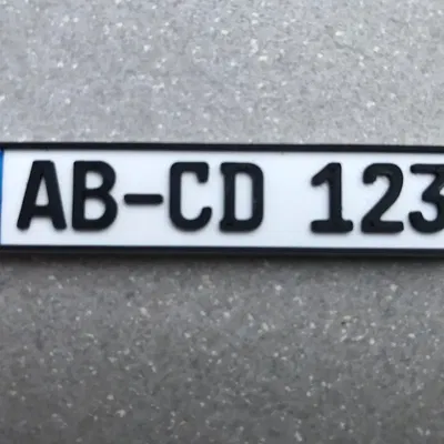 Móc chìa khóa biển số xe từ quốc gia EU