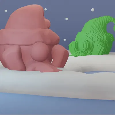 Ông già Noel đồ chơi trang trí Giáng Sinh