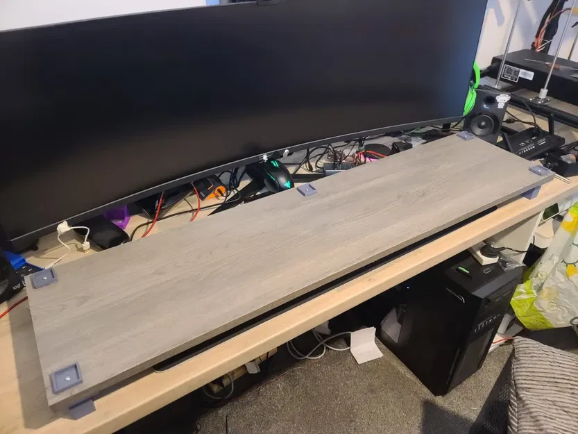 Giá đỡ màn hình 2 tầng với chân và giá đỡ tùy chỉnh - Image 2