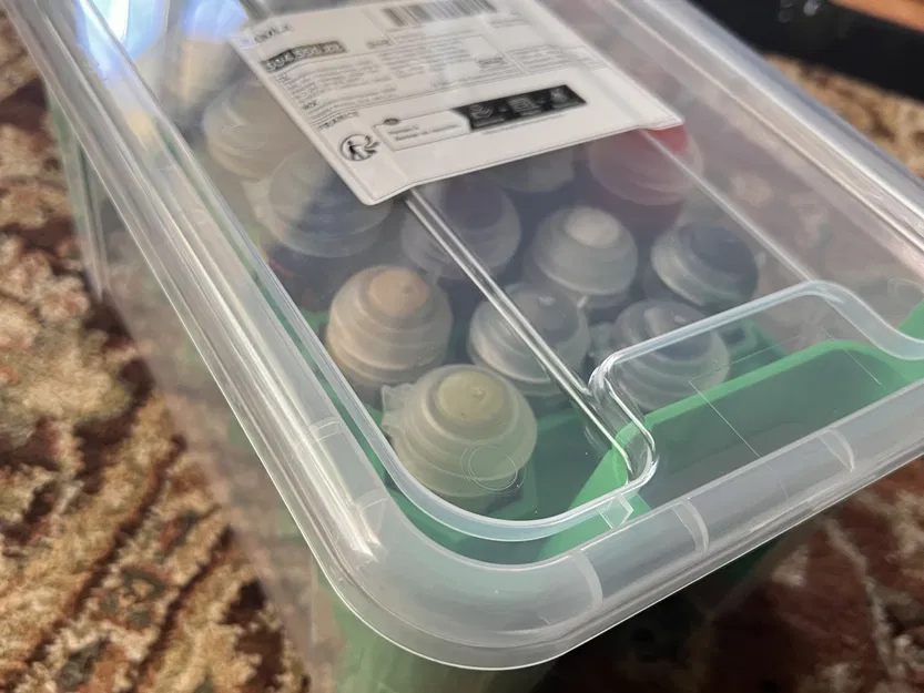 Giá đỡ cho 40 lọ sơn Citadel trong thùng Ikea Samla - Image 1