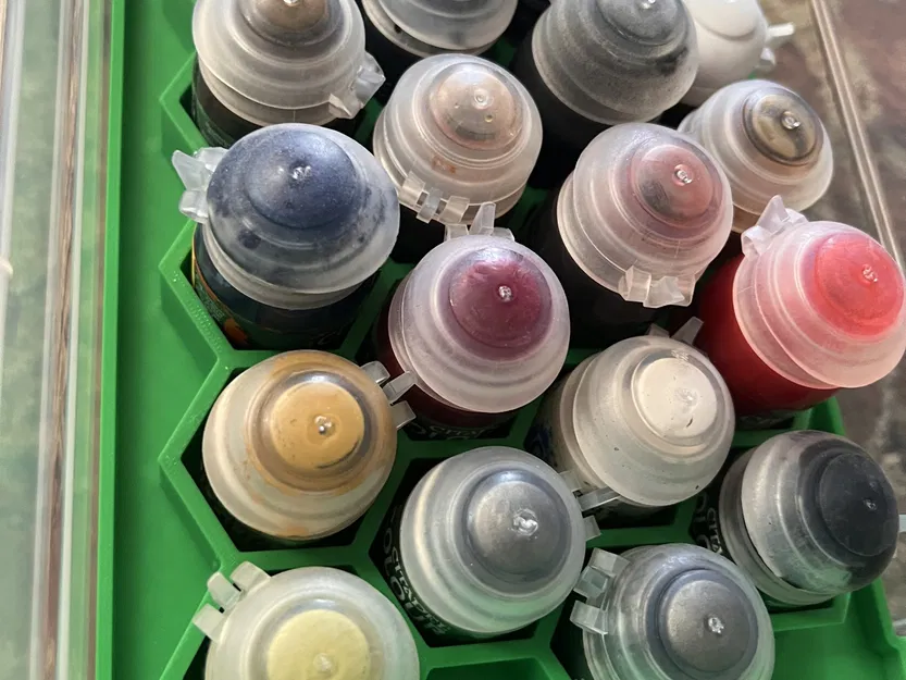 Giá đỡ cho 40 lọ sơn Citadel trong thùng Ikea Samla - Image 3