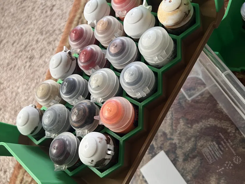 Giá đỡ cho 40 lọ sơn Citadel trong thùng Ikea Samla - Image 5