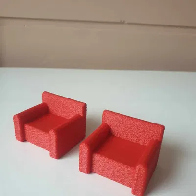 Ghế sofa và ghế cho ngôi nhà búp bê