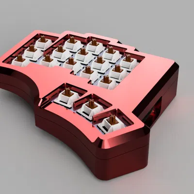 Thiết kế vỏ chia đôi sử dụng chân cắm PS2