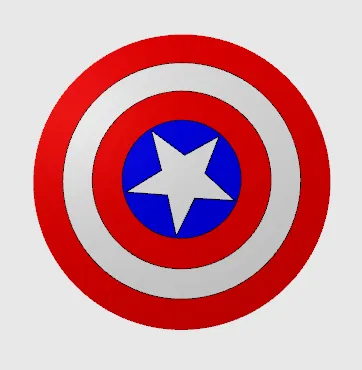 Khiên của Captain America cho cosplay và trưng bày - Image 1