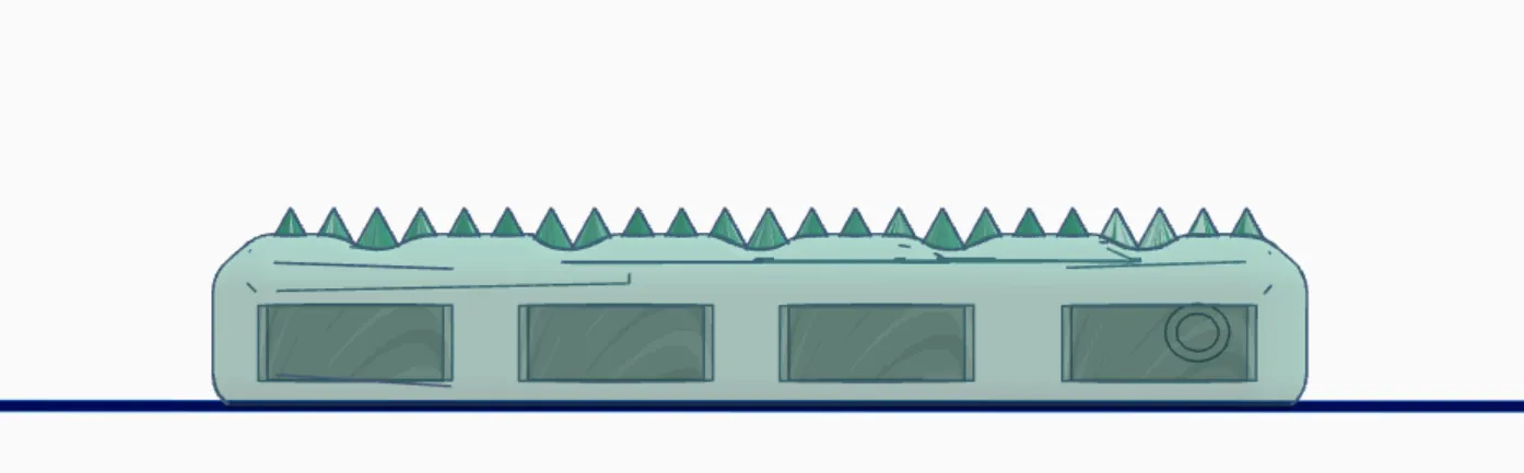 Fidget quay nam châm 8x3 với gai độc đáo - Image 1