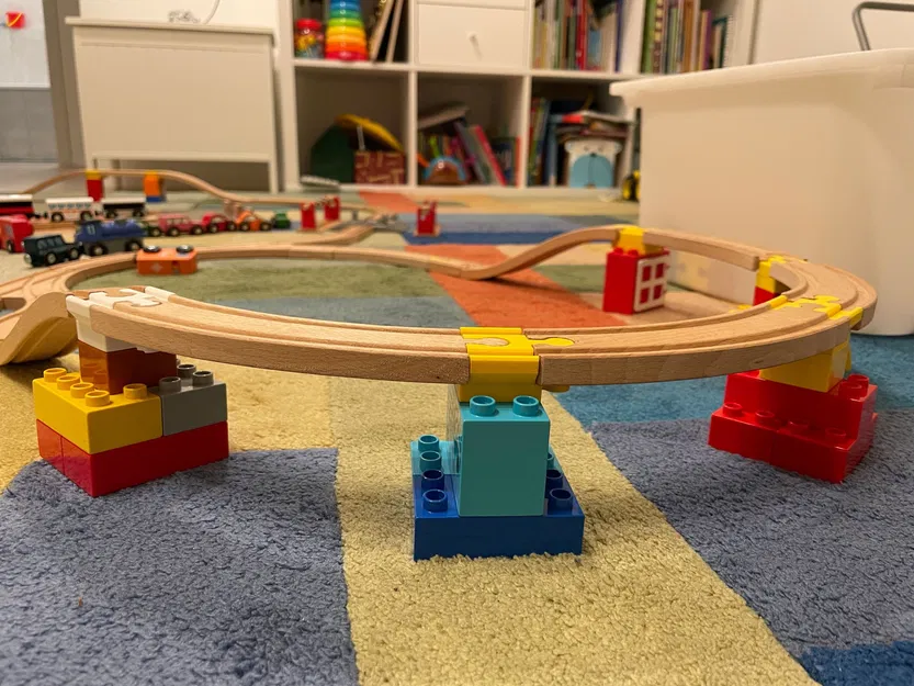 Bộ chuyển đổi gỗ cho tàu hỏa từ Duplo và Brio - Image 1