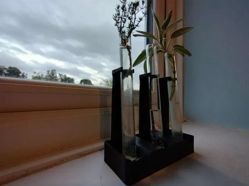 Giá đỡ ống nghiệm 1.5cm và giá để 3 ống nghiệm - Image 1