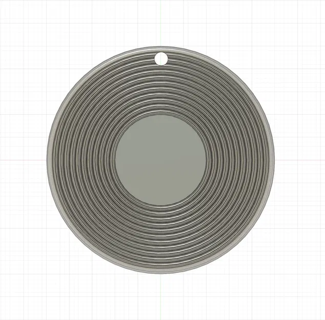 Móc khóa đĩa vinyl thiết kế độc đáo từ Fusion 360 - Image 1