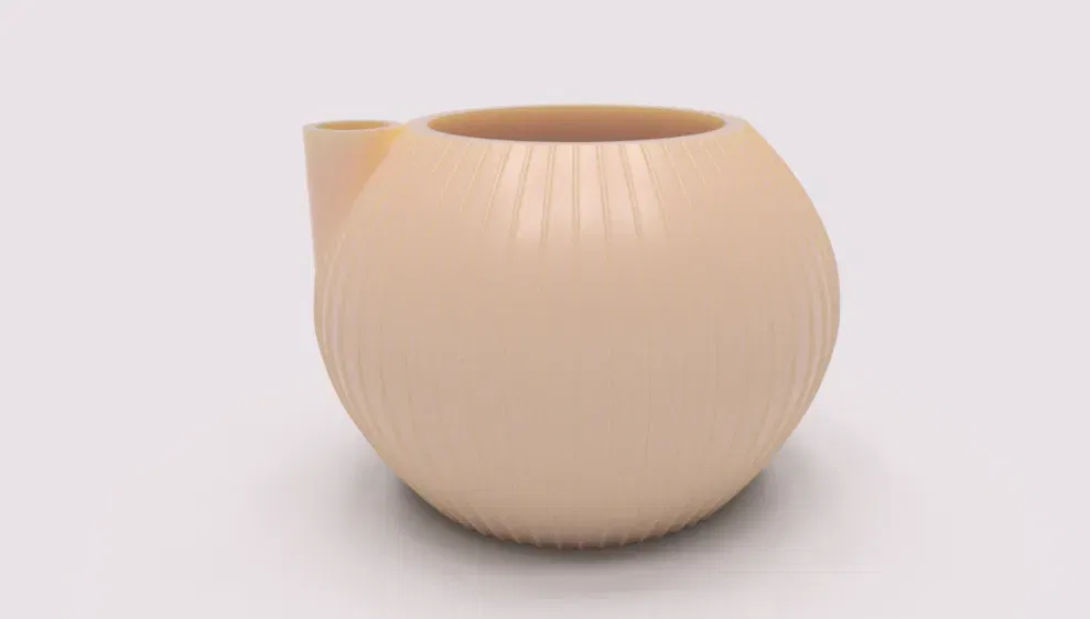 Chậu hoa hình cầu hiện đại với bộ chứa nước và chỉ báo... - Image 7