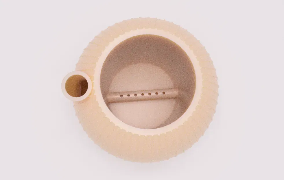 Chậu hoa hình cầu hiện đại với bộ chứa nước và chỉ báo... - Image 8