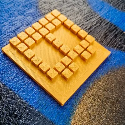 Phông chữ PacMan gốc trong trò chơi với nền đơn giản