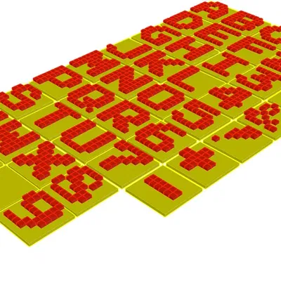 Phông chữ PacMan gốc trong trò chơi với nền đơn giản