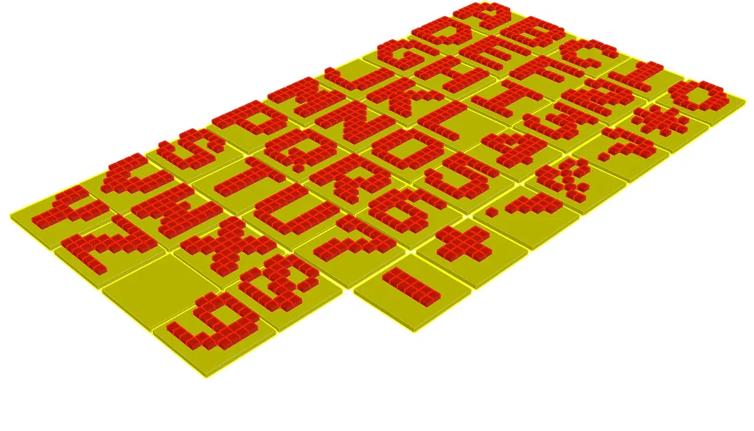 Phông chữ PacMan gốc trong trò chơi với nền đơn giản - Image 7