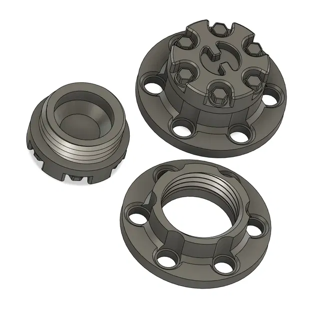 Nắp trung tâm Injora cho xe Axial SCX6 - Image 1