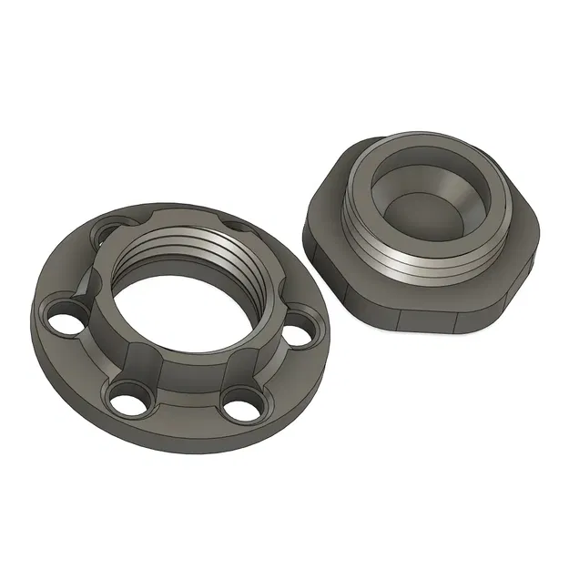 Nắp trung tâm Injora cho xe Axial SCX6 - Image 4