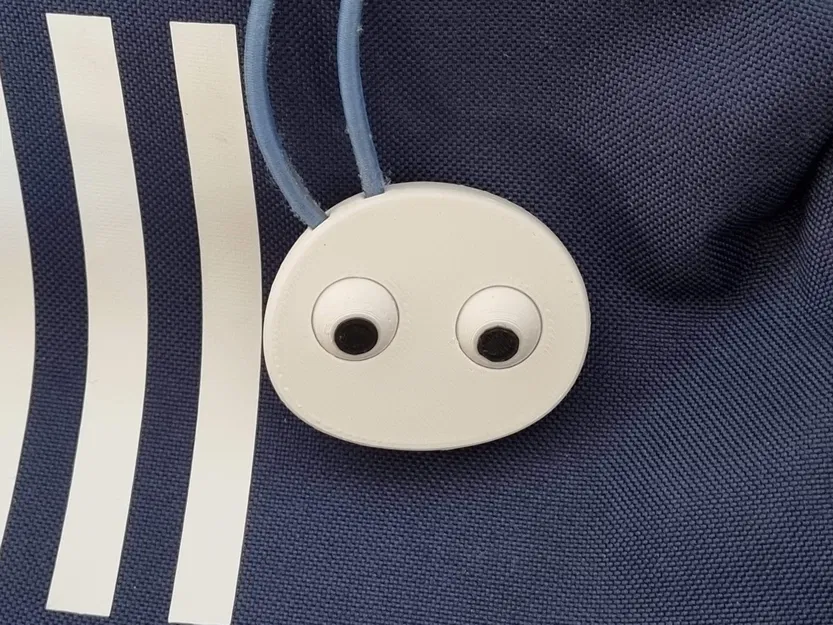 Đá cuội mắt lồi dễ thương có thể gắn vào túi - Image 1