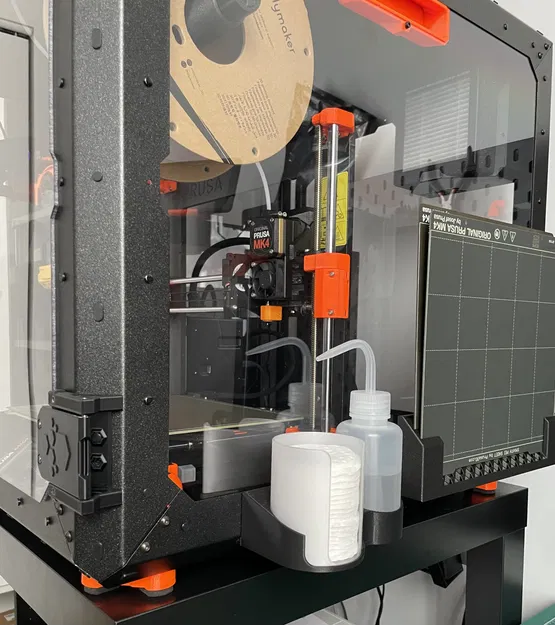 Giá đỡ chai IPA và bông tẩy trang cho Prusa Enclosure - Image 2
