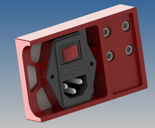 Giá đỡ phích cắm AC cho mô hình chuyển đổi Ender 3 Switchwire - Image 1