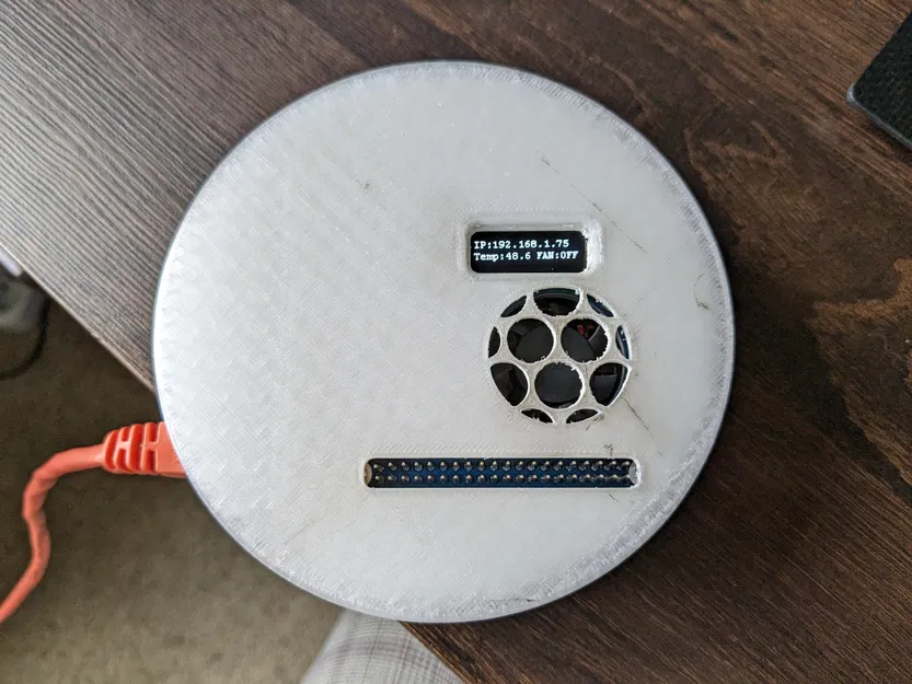 Vỏ Raspberry Pi 4 hình tròn cho PoE Hat - Image 2