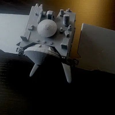 Mô hình tàu vũ trụ OSIRIS-REx trong nhiệm vụ Bennu