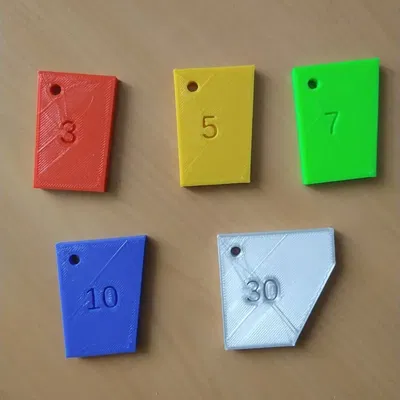 Thước đo góc cho máy mài băng - điều chỉnh được trong OpenSCAD