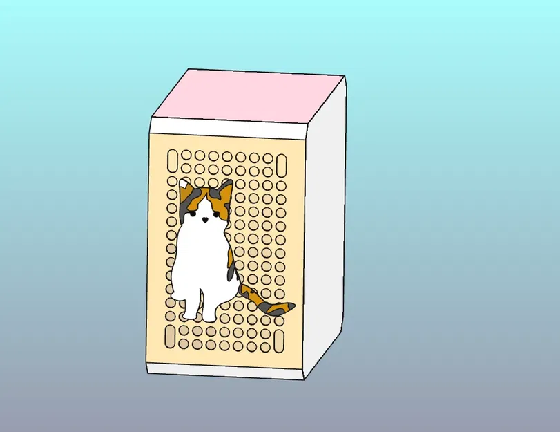 Mô hình trang trí mèo nhiều màu sắc cho Qube 500 - Image 1