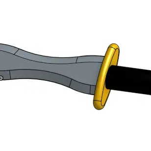 Dao găm dễ in và đẹp mắt cho cosplay