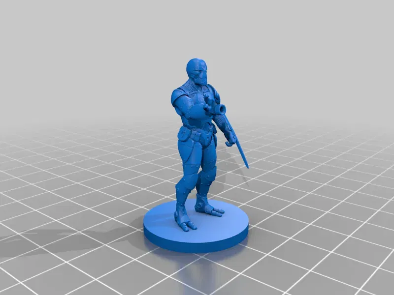 Nhân vật Warforged Artificer với súng tay và lưỡi kiếm - Image 2