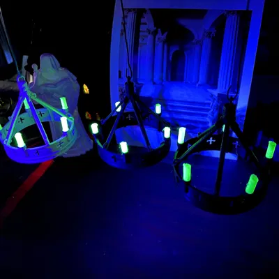 Đèn chùm kiểu cổ cho ngôi nhà búp bê tỉ lệ 1/12