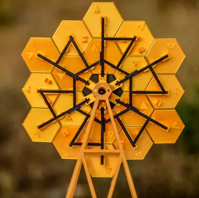 Mô hình nghệ thuật kính viễn vọng JWST tỷ lệ 1:16