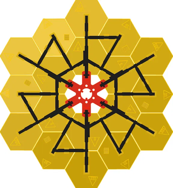 Mô hình nghệ thuật kính viễn vọng JWST tỷ lệ 1:16 - Image 11