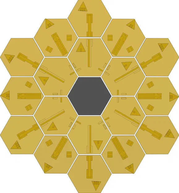 Mô hình nghệ thuật kính viễn vọng JWST tỷ lệ 1:16 - Image 14
