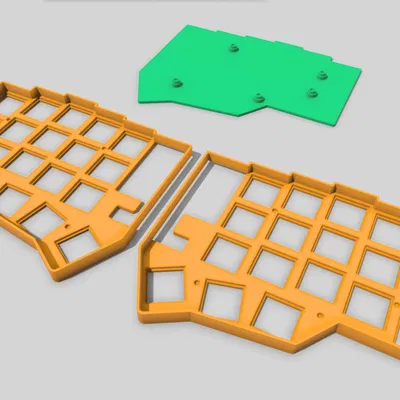 Hộp đựng mini Corne cho bàn phím crkbd với Kailh Chocs