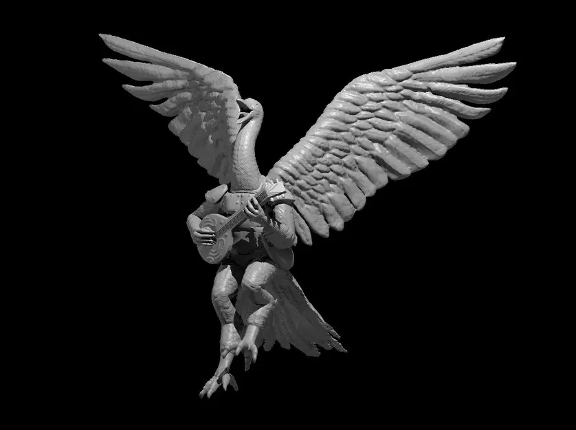 Nhân vật nhạc sĩ Aarakocra hình con ngỗng - Image 1