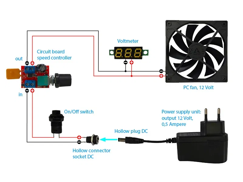 Quạt để bàn nghiêng V02 với công tắc và điều chỉnh tốc độ - Image 6