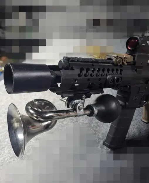 Giá đỡ kèn xe đạp gắn ray chiến thuật - Image 1