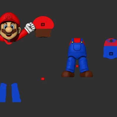 Nhân vật Mario leo dây trong trò chơi Mario Bros