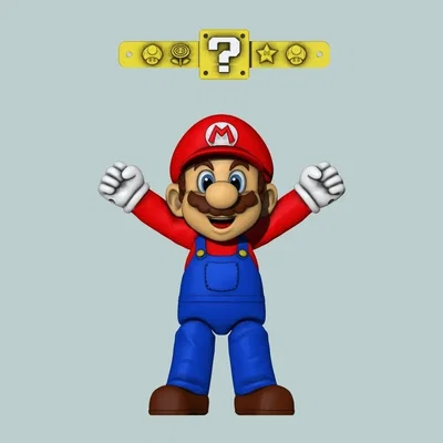Nhân vật Mario leo dây trong trò chơi Mario Bros