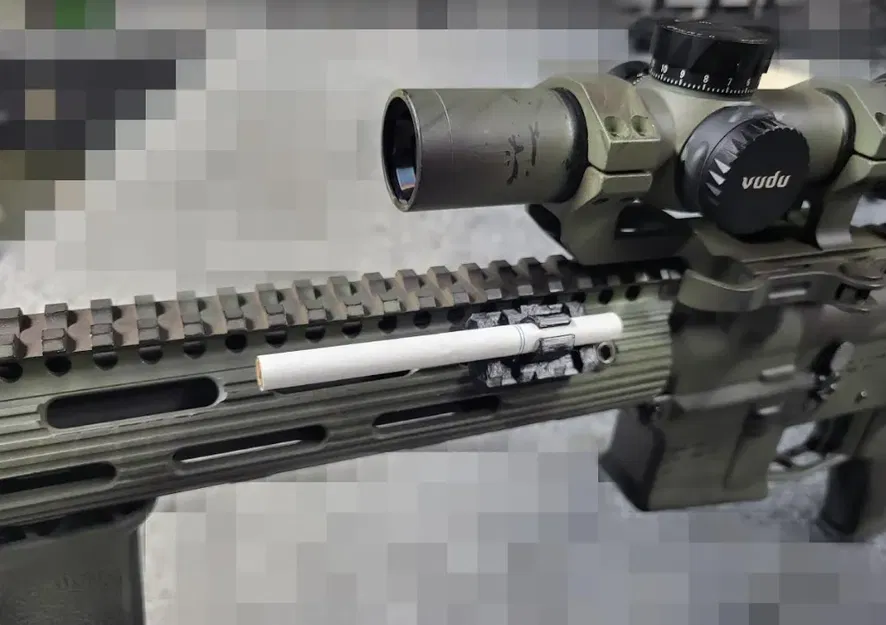 Giá đỡ thuốc lá Mlok với đồng hồ đo hướng gió thủ công - Image 1