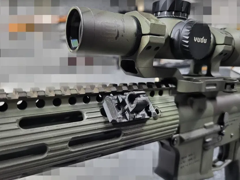 Giá đỡ thuốc lá Mlok với đồng hồ đo hướng gió thủ công - Image 2