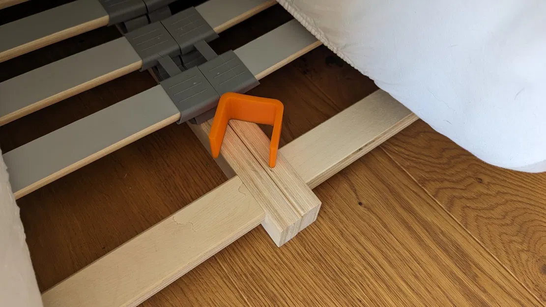 Giá đỡ khung giường dạng slatted màu xám - Image 2