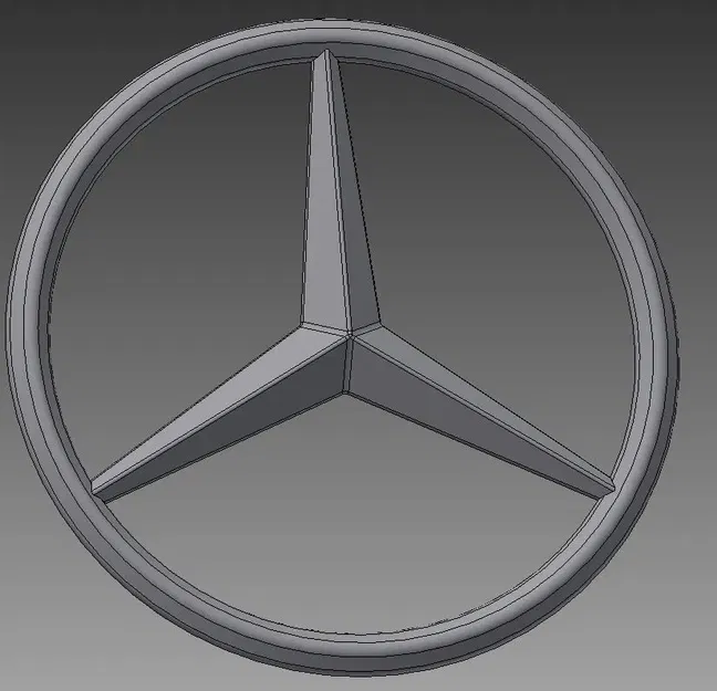 Biểu tượng Mercedes với thiết kế dễ in - Image 1