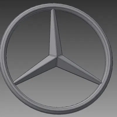 Biểu tượng Mercedes với thiết kế dễ in