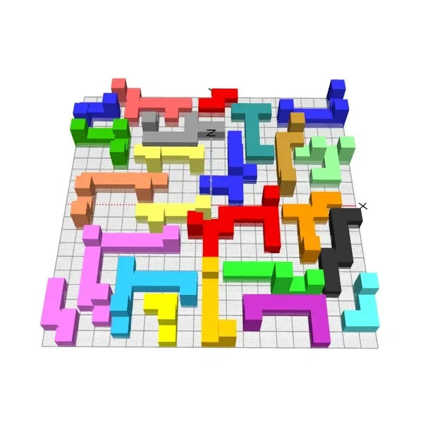 Câu đố hình khối 24 mảnh tạo thành khối lập phương 6x6x6 - Image 4