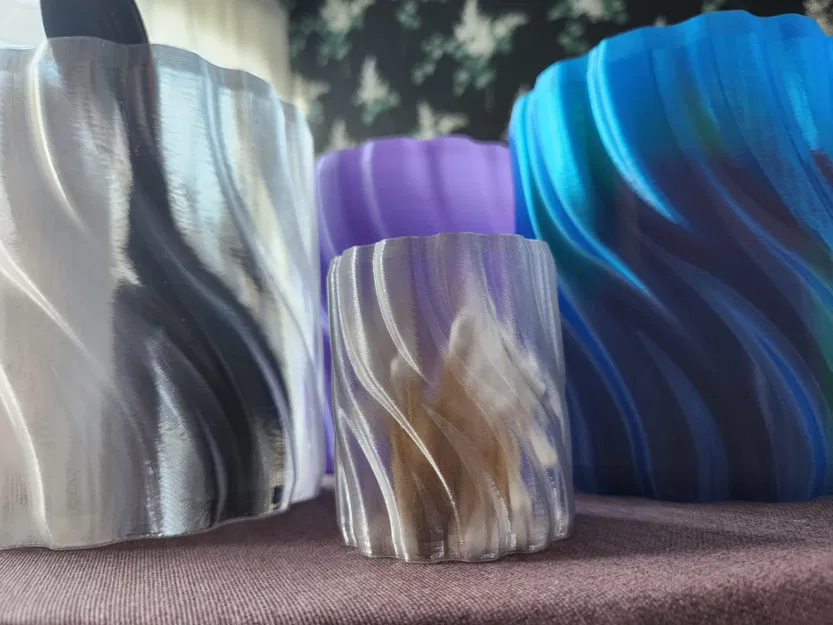 Bình hoa xoắn ốc đơn giản để lưu trữ đồ vật - Image 2