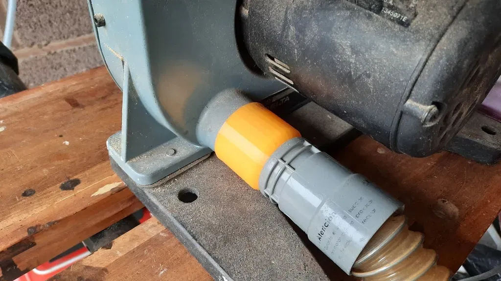 Bộ chuyển đổi ống cho máy cưa băng Delta 28-185 sang máy hút bụi Dyson DC07 - Image 3