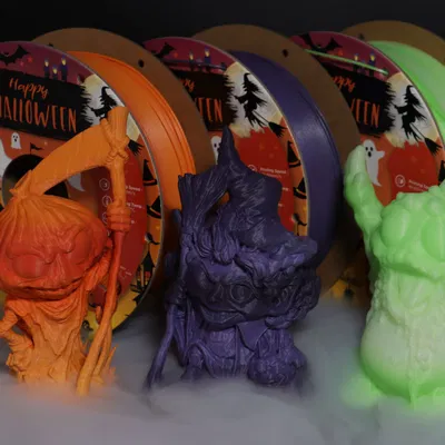 Mô hình bí ngô và quái vật Halloween 2023