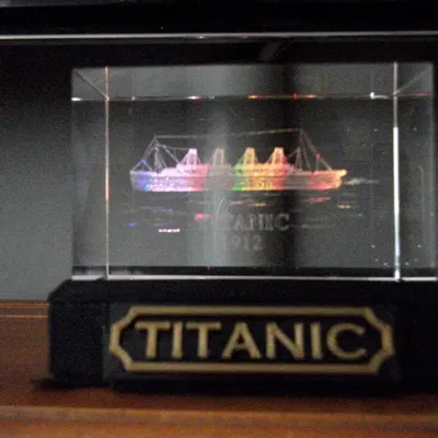 Đế hiển thị có đèn LED cho khối acrylic khắc laser 3D